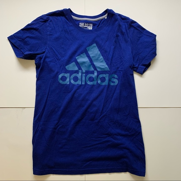 2 Adidas Blue and Green T-Shirts - Picture 5 of 11